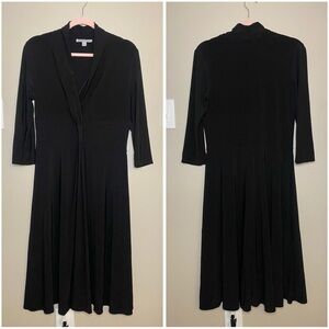 Gorgeous Vintage Goth Whimsygoth Flowy Short Sleeve Black Vintage Maxi Dress